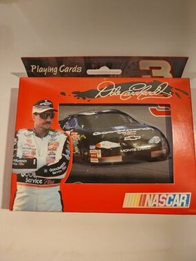 NASCAR Dale Earnhardt Playing Cards - Black & Red
